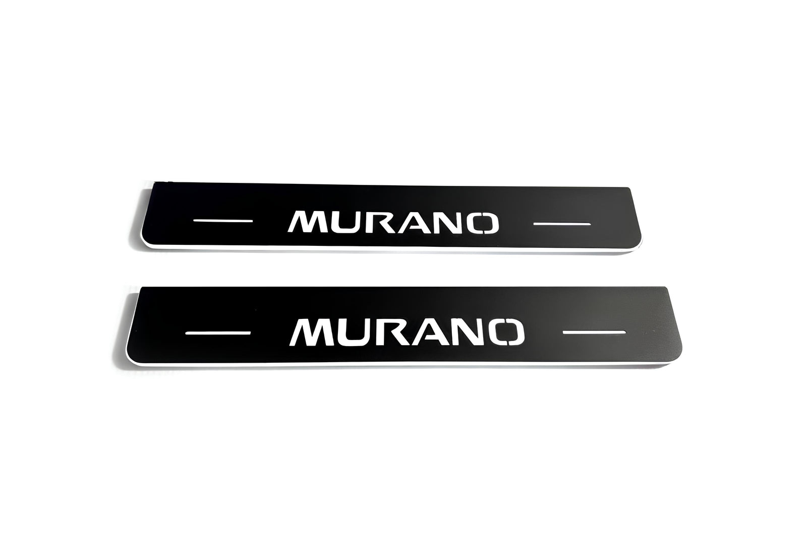 Nissan Murano II 2008+ LED door sill plates stainless steel with Murano logo