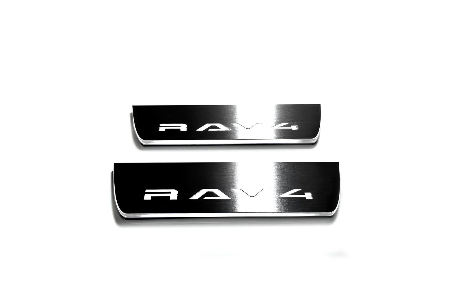 LED door sill plates for Toyota Rav4 VI XA60 2025-2026 with Rav4 logo