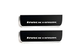 LED door sill plates Jeep Grand Cherokee IV WK2 2010+ stainless steel with TrackHawk logo