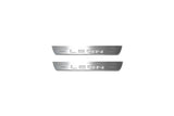 Seat Leon III 2013+ LED door sill plates stainless steel with Leon logo