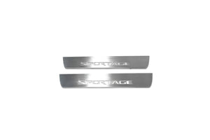 Illuminated LED Door Sill Tread Plates Kia Sportage IV 2015-2022 With Sportage Logo KIA Led Door Sills opdesign