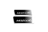 LED door sill plates stainless steel Mazda 6 III 2012+ with Mazda 6 logo