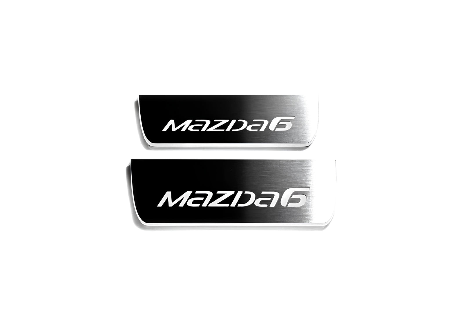 LED door sill plates stainless steel Mazda 6 III 2012+ with Mazda 6 logo
