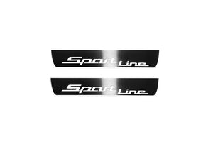 BMW X5 G05 2019+ LED Door Sills Illuminated Scuff Sport Line Logo Stainless Steel Entry Guards