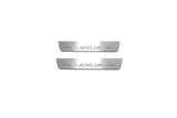 Lexus NX I 2014+ door sill plates in stainless steel with Lexus logo