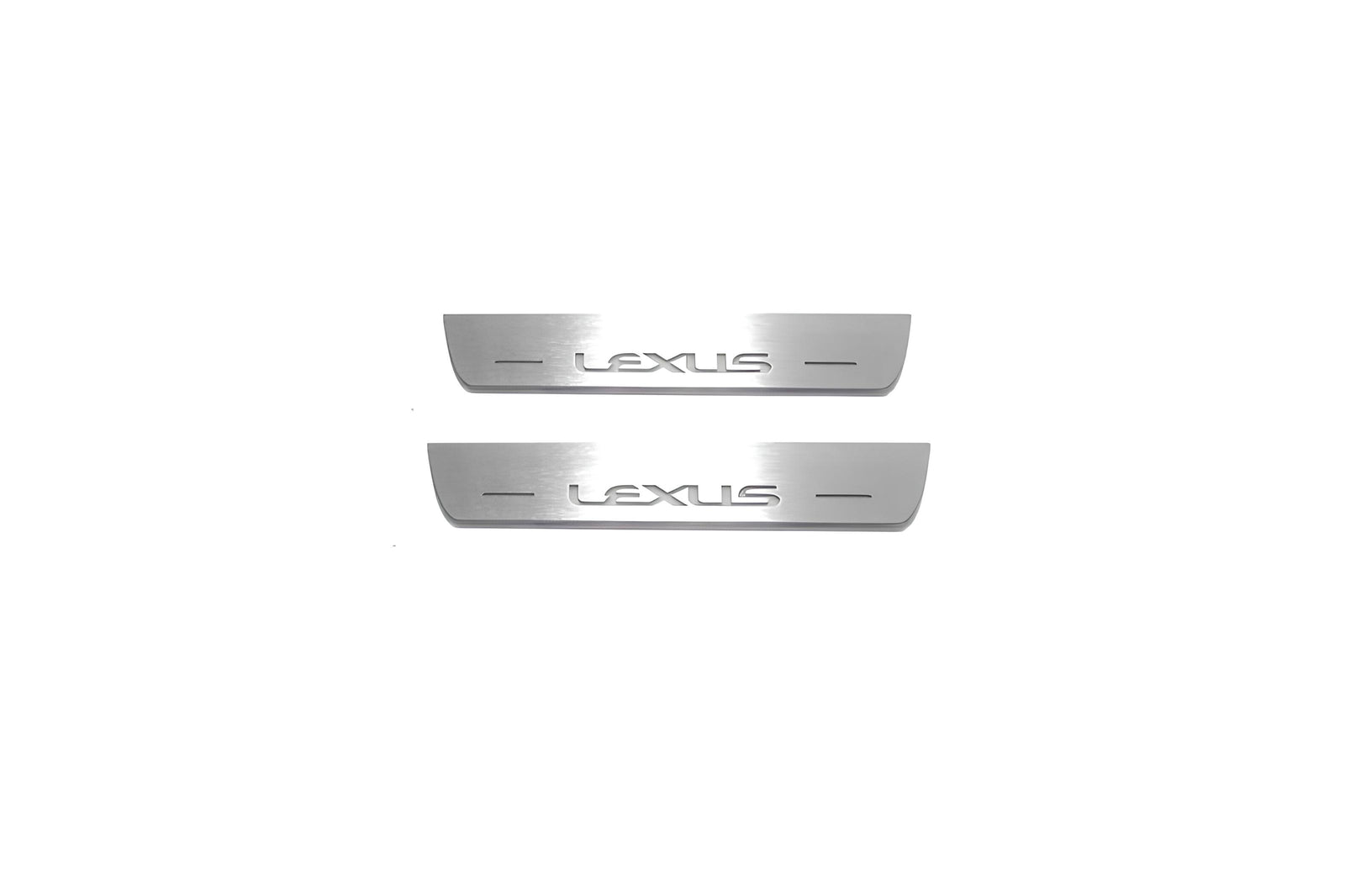 Lexus NX I 2014+ door sill plates in stainless steel with Lexus logo