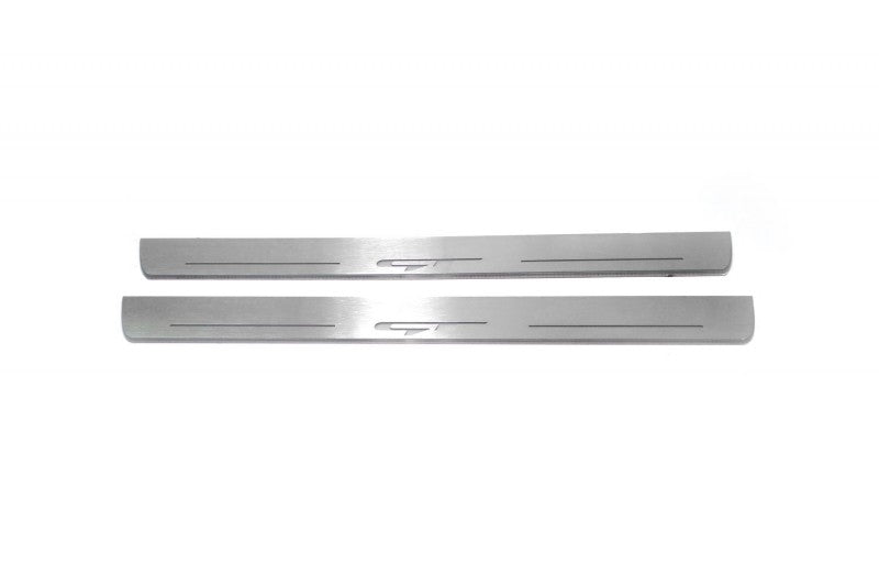 LED door sill plates KIA ProCeed III 2018+ in stainless steel with GT logo