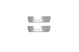 Jeep Grand Cherokee IV WK2 2010+ door sill plates in stainless steel with SRT logo