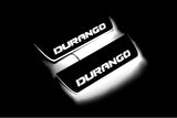 LED door sill plates Dodge Durango III 2011+ stainless steel with Durango logo