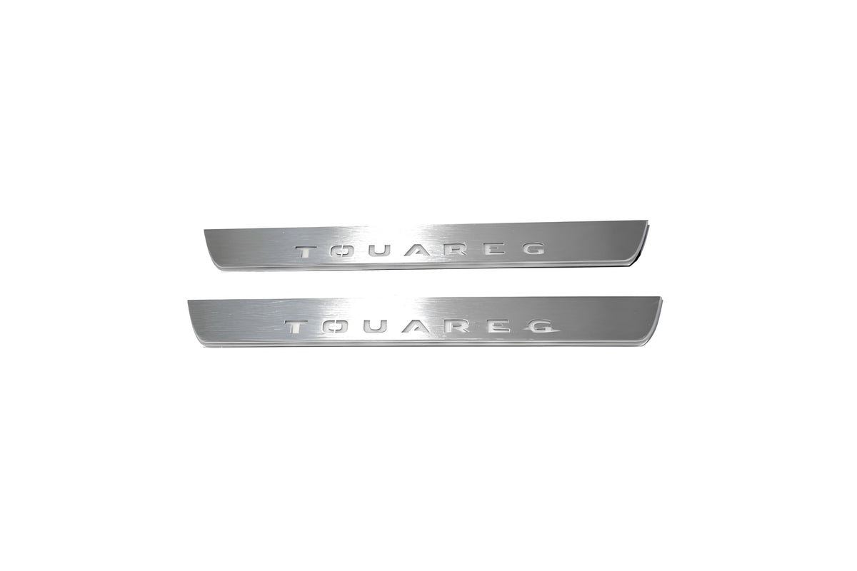 Volkswagen Touareg III 2018+ LED door sill plates with Touareg logo