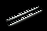 stainless steel LED door sill plates for Dodge Charger LD 2023+ with Scat Pack logo