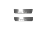 stainless steel LED door sill plates for KIA Ceed II 2012+ with Cee`d logo