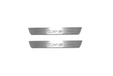 LED door sill plates stainless steel Mazda II 2016+ with CX-9 logo