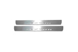 LED door sill plates for SsangYong Rexton II 2006+ with Rexton logo