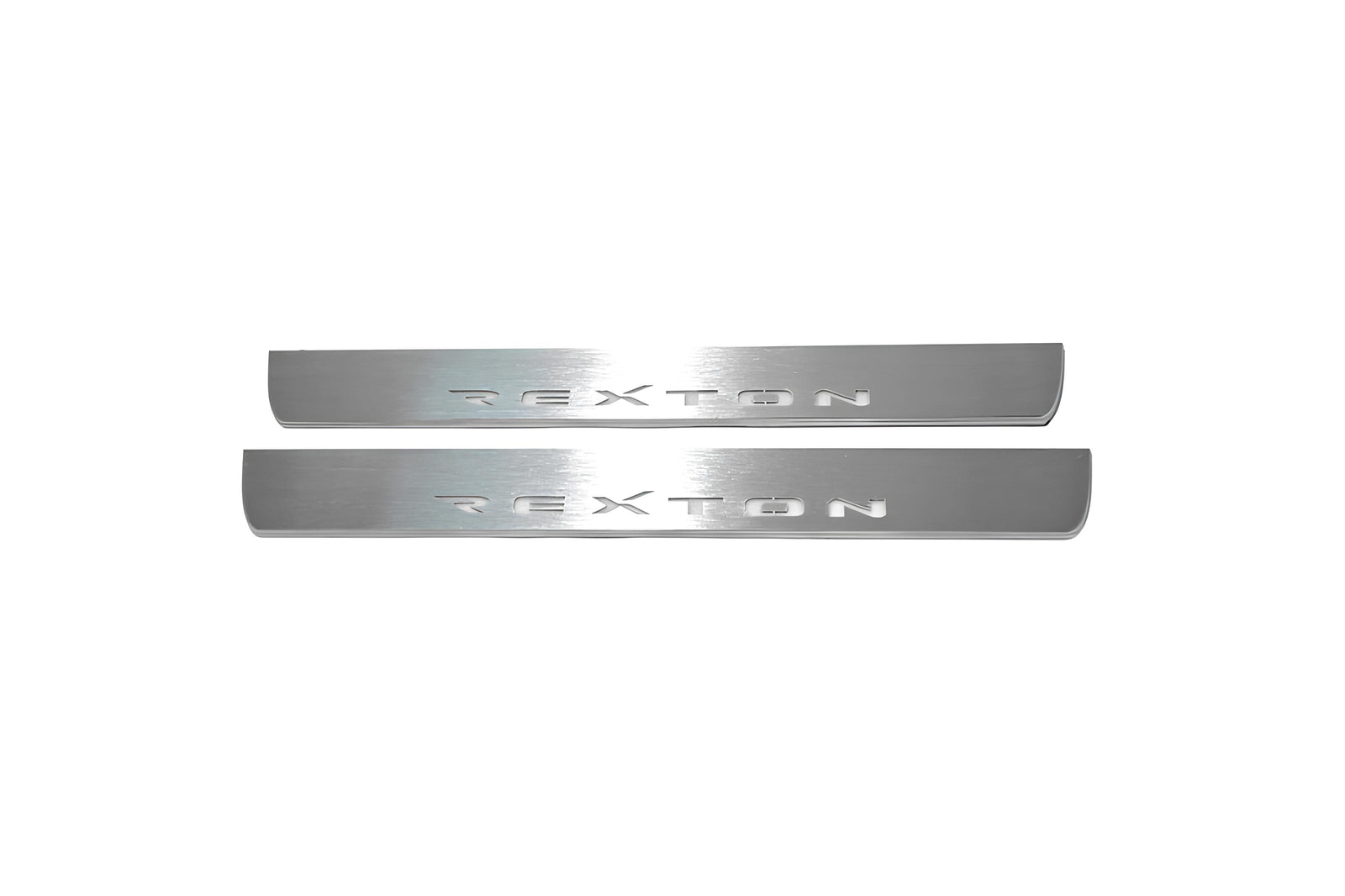 LED door sill plates for SsangYong Rexton II 2006+ with Rexton logo