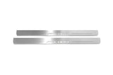 Honda Accord X 2018+ LED door sill plates in stainless steel with Accord logo