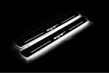 KIA Optima IV 2015+ LED door sill plates in stainless steel with GT logo