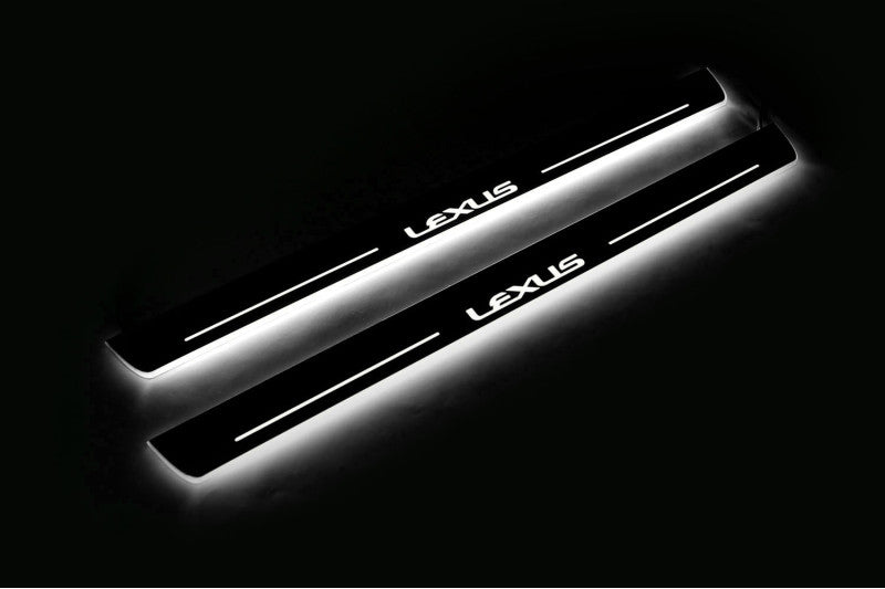 Lexus GS III S190 2005-2012 Stainless Steel LED Door Sills – Lexus Logo