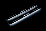 LED door sill plates Dodge Durango III 2011+ in stainless steel with SRT logo