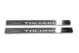 Toyota Tacoma N400 2024–Present — Stainless Steel LED Door Sills — Tacoma Logo