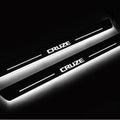 Chevrolet Cruze II 2016+ LED Door Sills Illuminated Scuff Cruze Logo Stainless Steel Entry Guards