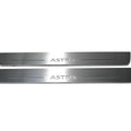 Illuminated LED Door Sill Tread Plates Opel Astra J 2009-2015 With Astra Logo Opel Led Door Sills opdesign