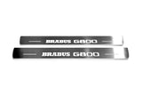 Mercedes G-Class W464 2018+ entry guards in stainless steel with Brabus G800 logo