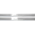 Illuminated LED Door Sill Tread Plates Toyota Tundra III 2014-2021 With Tundra Logo Toyota Led Door Sills opdesign