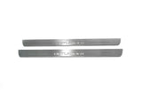 LED door sill plates stainless steel Mitsubishi Outlander IV 2021+ with Outlander logo
