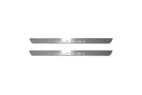 LED door sill plates for GMC Yukon V 2020+ stainless steel with Yukon logo