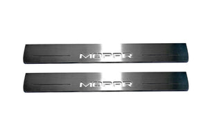 Dodge Durango III 2011+ LED Door Sills Illuminated Scuff MOPAR Logo (Type 2) Stainless Steel Entry Guards Door Sills Decoin