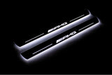 Mercedes GLS II X167 2019+ stainless steel LED door sill plates with AMG logo