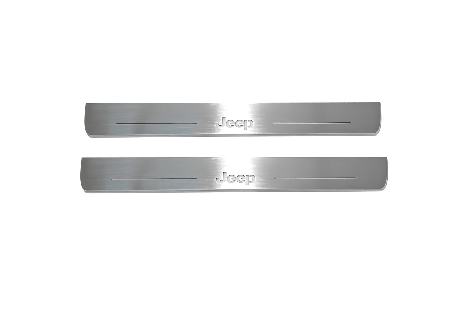 Jeep Grand Cherokee IV WK2 2010+ LED door sill plates with Jeep logo