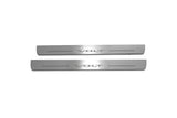 LED door sill plates Chevrolet Volt I 2010+ stainless steel with Volt logo