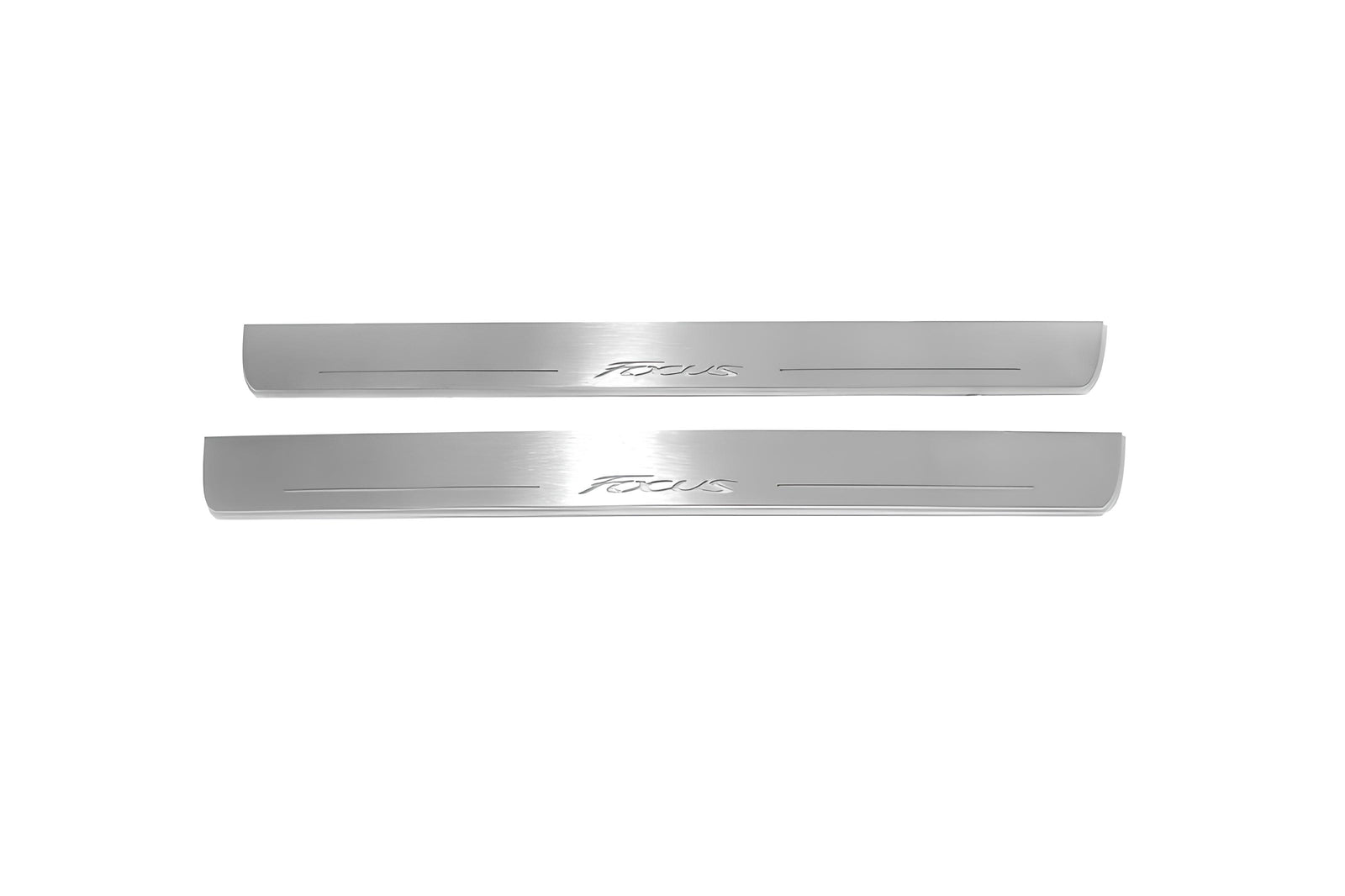 Ford Focus III 2011+ LED door sill plates stainless steel with Focus logo