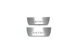 LED door sill plates Opel Astra J 2009+ in stainless steel with Astra logo