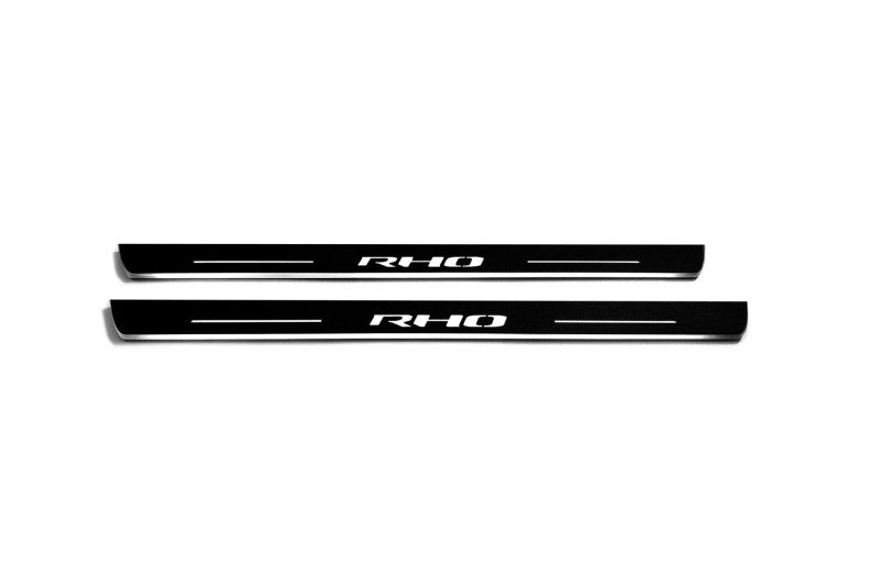 RAM 1500 V 2019+ LED Door Sill Guards with Illuminated RHO Logo Door Sills Decoin