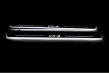Mazda CX-5 I 2012+ door sill plates in stainless steel with CX-5 logo