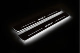 Jeep Grand Cherokee IV WK2 2010+ LED door sill plates stainless steel with SRT logo