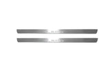 LED door sill plates for Seat Leon III 2013+ stainless steel with Leon logo