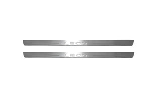 Illuminated LED Door Sill Tread Plates Seat Leon III 2013-2020 With Leon Logo Seat Led Door Sills opdesign