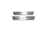 Dodge Charger LD 2023+ stainless steel LED door sill plates with SRT Hellcat logo