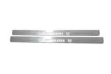 stainless steel LED door sill plates with Chevrolet Camaro V E37 2009+ with BumbleBee logo
