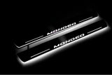 Ford Mondeo V 2014+ stainless steel illuminated entry guards with Mondeo logo