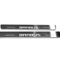Mercedes C W205 2014-2021 LED Door Sills Illuminated Scuff Brabus Logo Stainless Steel Entry Guards Door Sills Decoin
