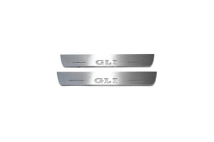 Illuminated LED Door Sill Tread Plates Volkswagen Jetta VII 2019+ With GLI Logo Volkswagen Led Door Sills opdesign