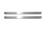 Subaru BRZ 2011+ LED door sill plates stainless steel with BRZ logo