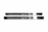 Ford Mach-E 2020+ stainless steel illuminated entry guards with GT logo