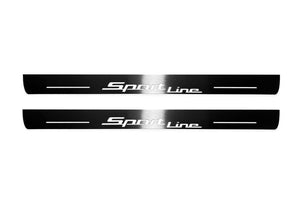 BMW X6 E71 2008-2015 LED Door Sills Illuminated Scuff Sport Line Logo Stainless Steel Entry Guards Door Sills decoinfabric
