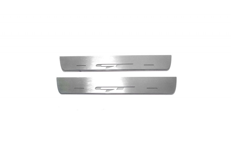 KIA ProCeed III 2018+ stainless steel LED door sill plates with GT logo